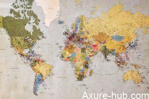 Axure 教程：中国地图和世界地图