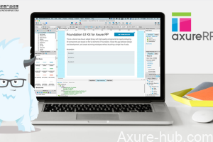 Axure教程：同一锚点等比例缩放并同时改变内容的效果