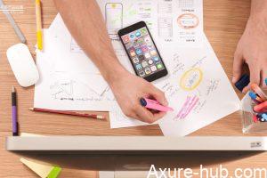 Axure教程：如何让元件绕着某一个点进行旋转！