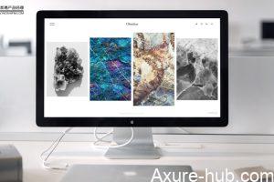 Axure：PC端常见图片展位悬停效果（三）