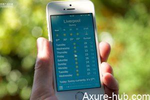 Axure教程：天气APP及色彩主题的切换