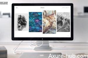 Axure：PC端常见图片展位悬停效果（一）