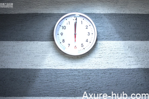 Axure RP 9 教程：能获取本地时间的时钟